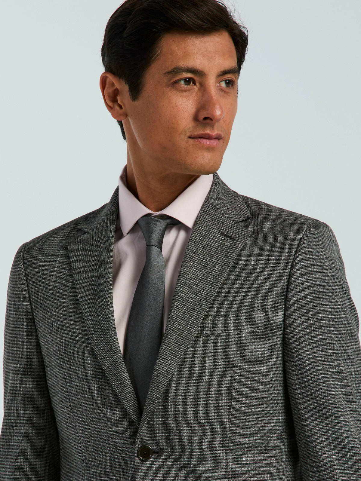Skinny Fit Houndstooth Suit Jacket