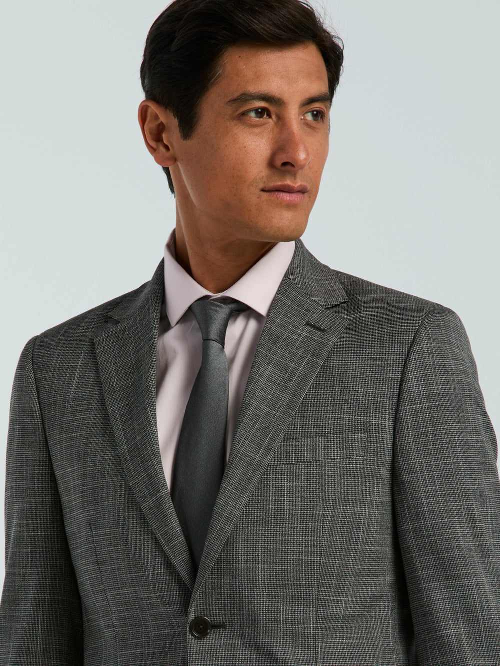 Skinny Fit Houndstooth Suit Jacket