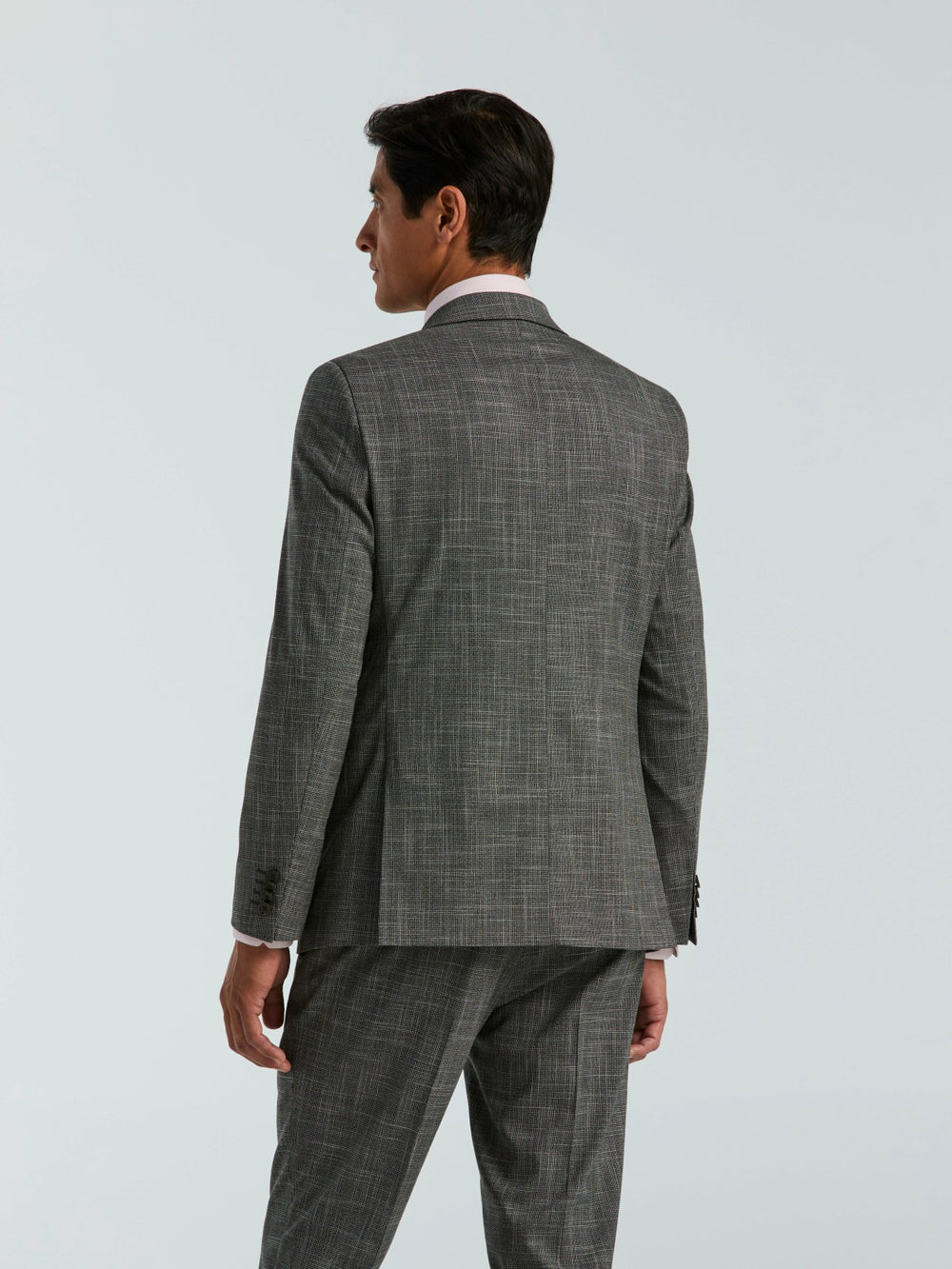 Skinny Fit Houndstooth Suit Jacket