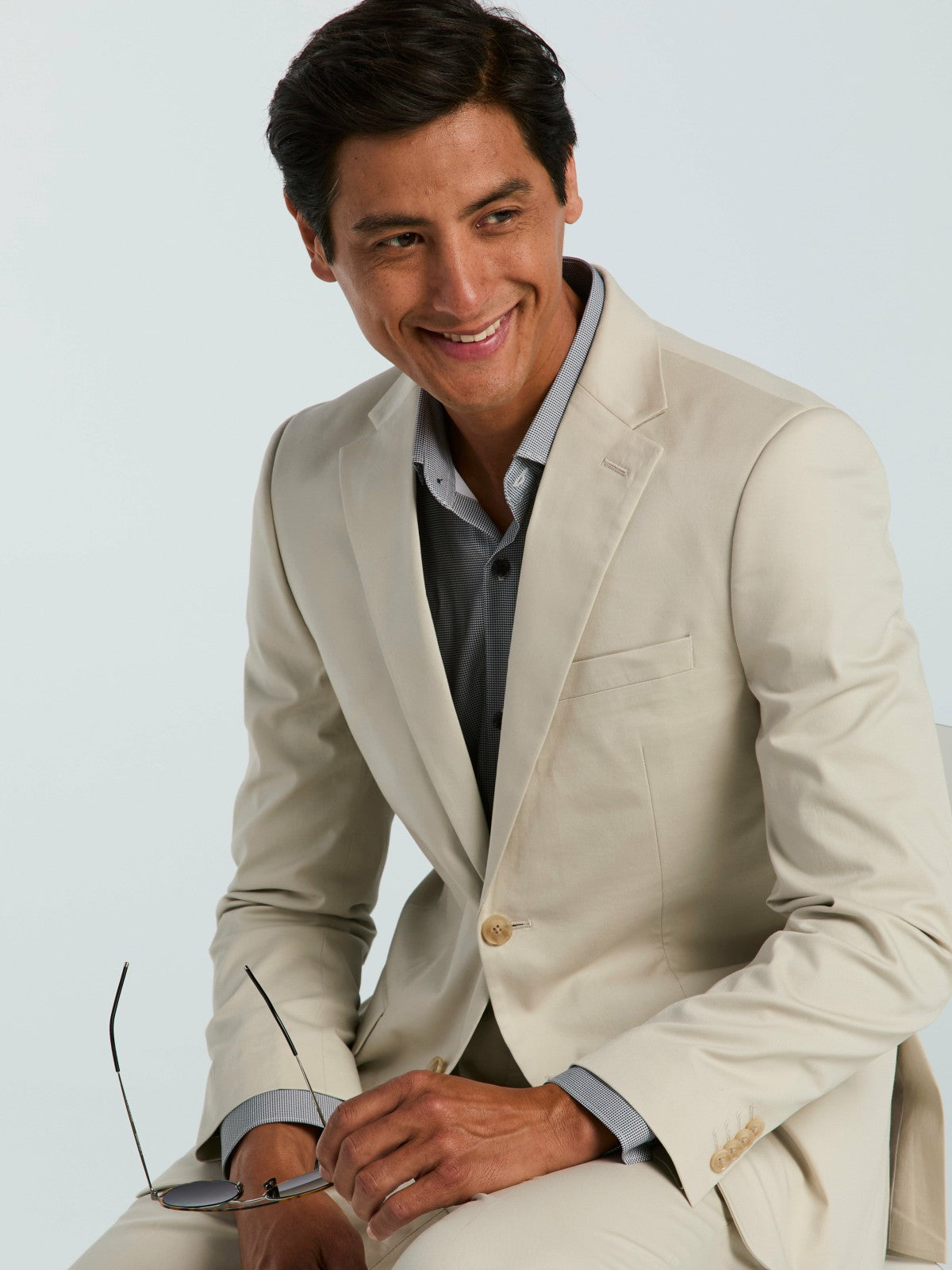Skinny Fit Solid Suit Jacket