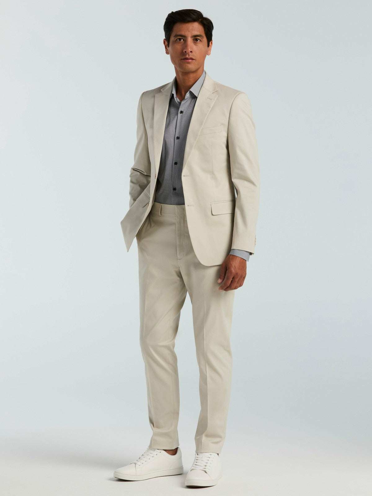 Skinny Fit Solid Suit Jacket