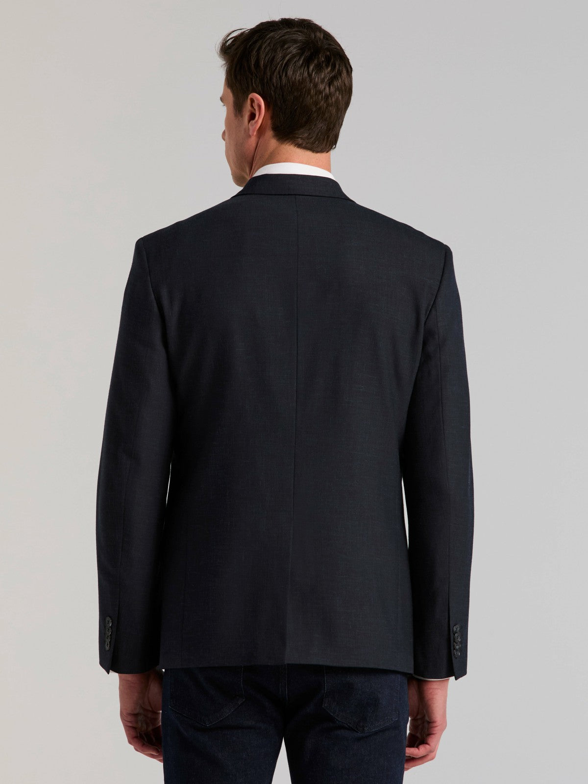Stretch Double Breasted Suit Jacket
