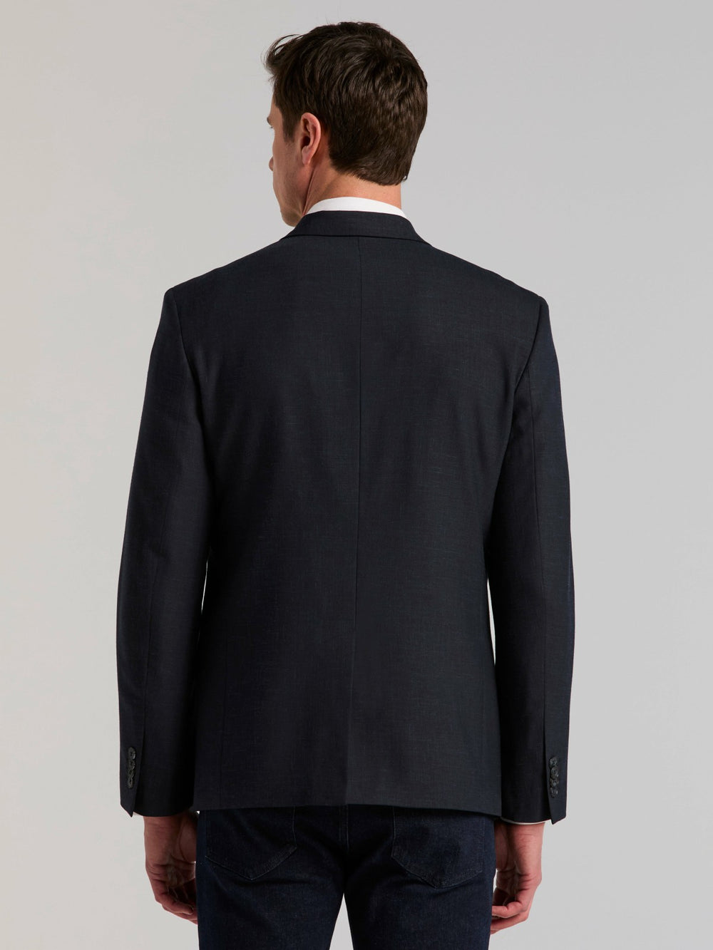 Stretch Double Breasted Suit Jacket