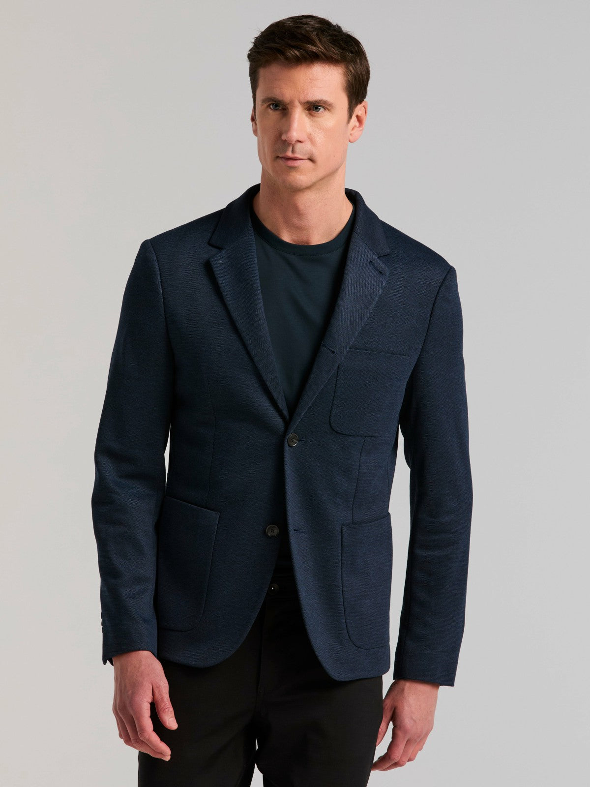 Slim Fit Jacquard Knit Sport Jacket
