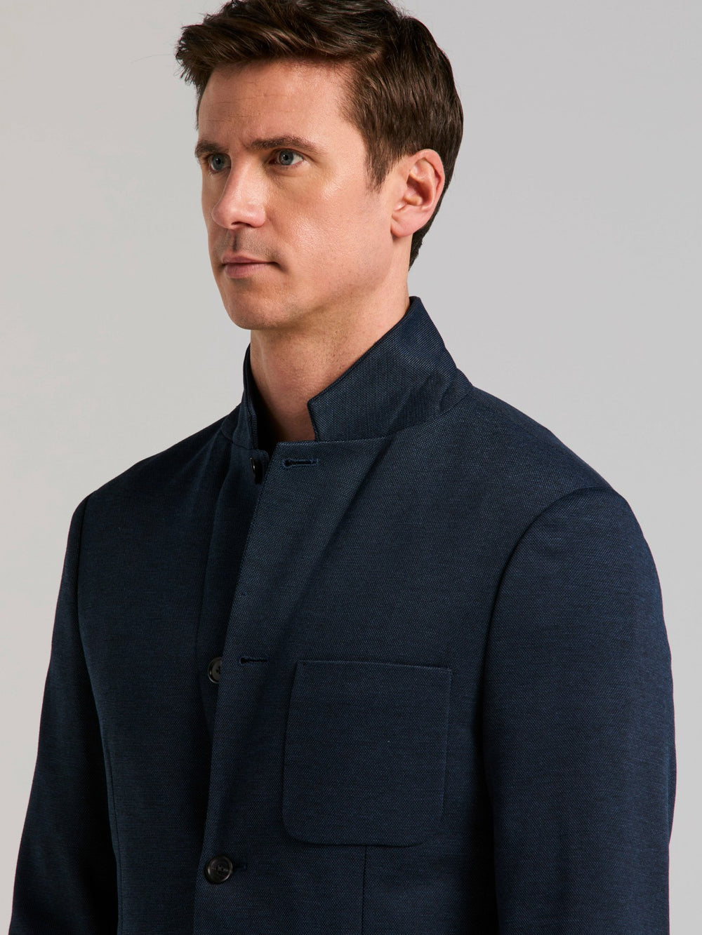Slim Fit Jacquard Knit Sport Jacket