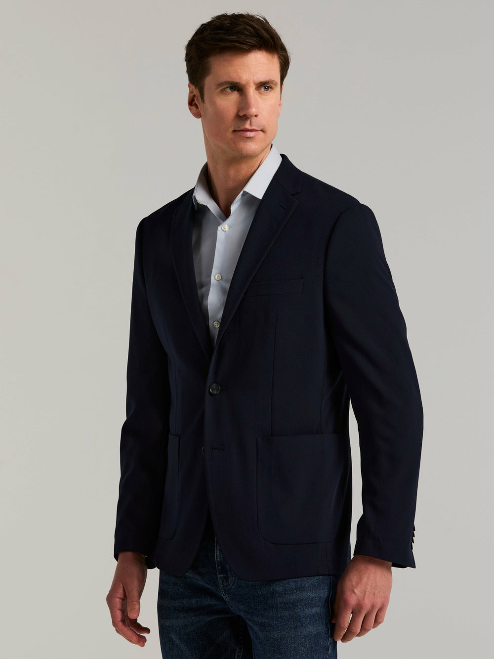 Slim Fit Seersucker Suit Jacket