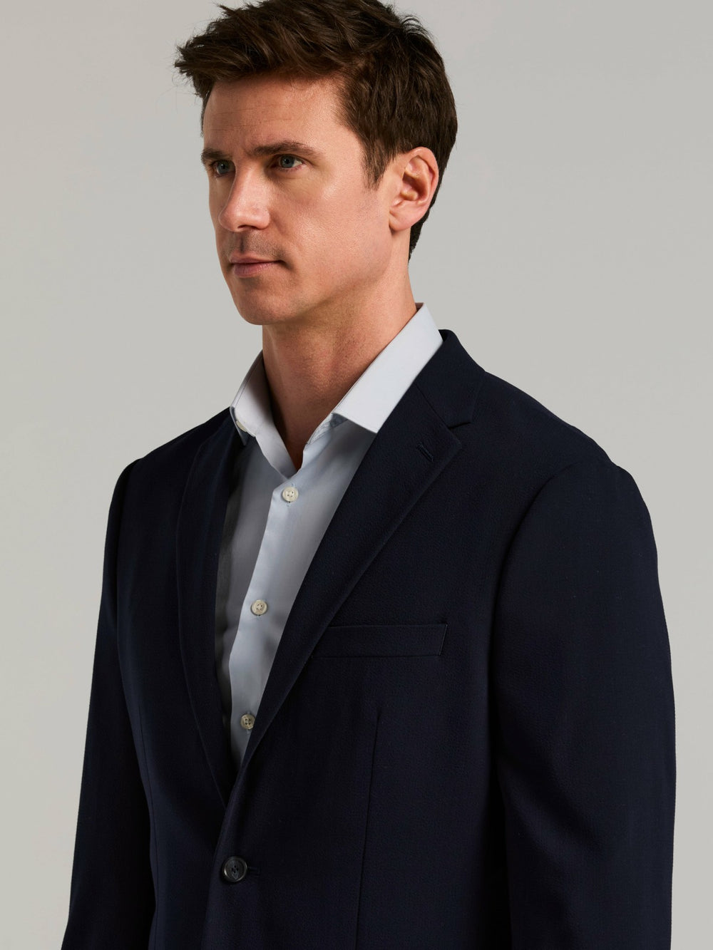 Slim Fit Seersucker Suit Jacket