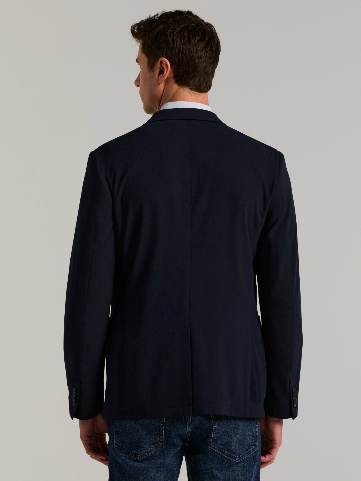 Slim Fit Seersucker Suit Jacket