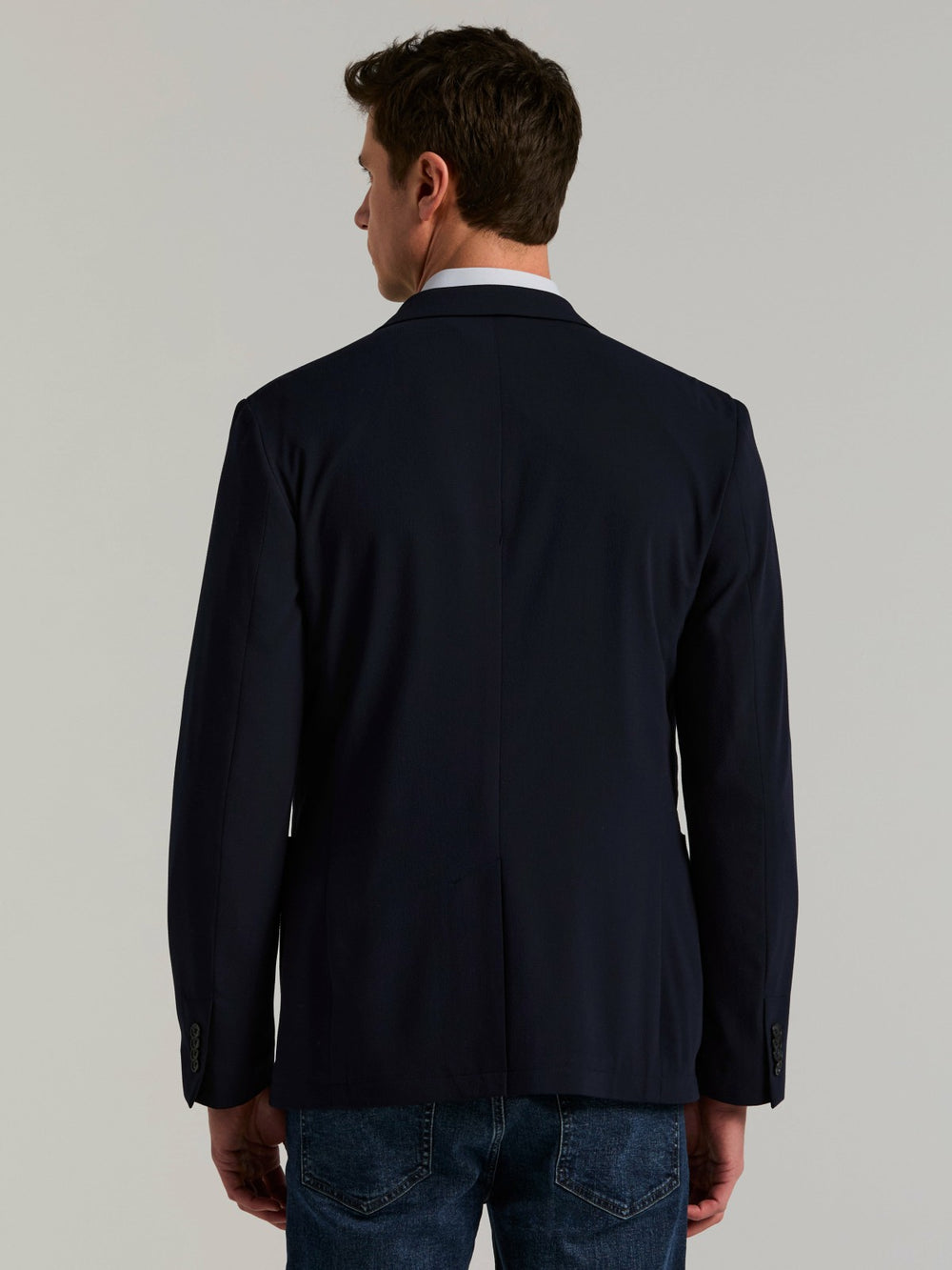 Slim Fit Seersucker Suit Jacket