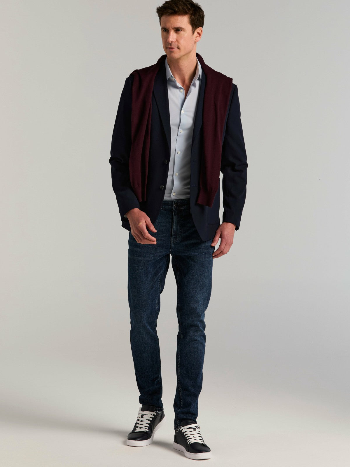 Slim Fit Seersucker Suit Jacket