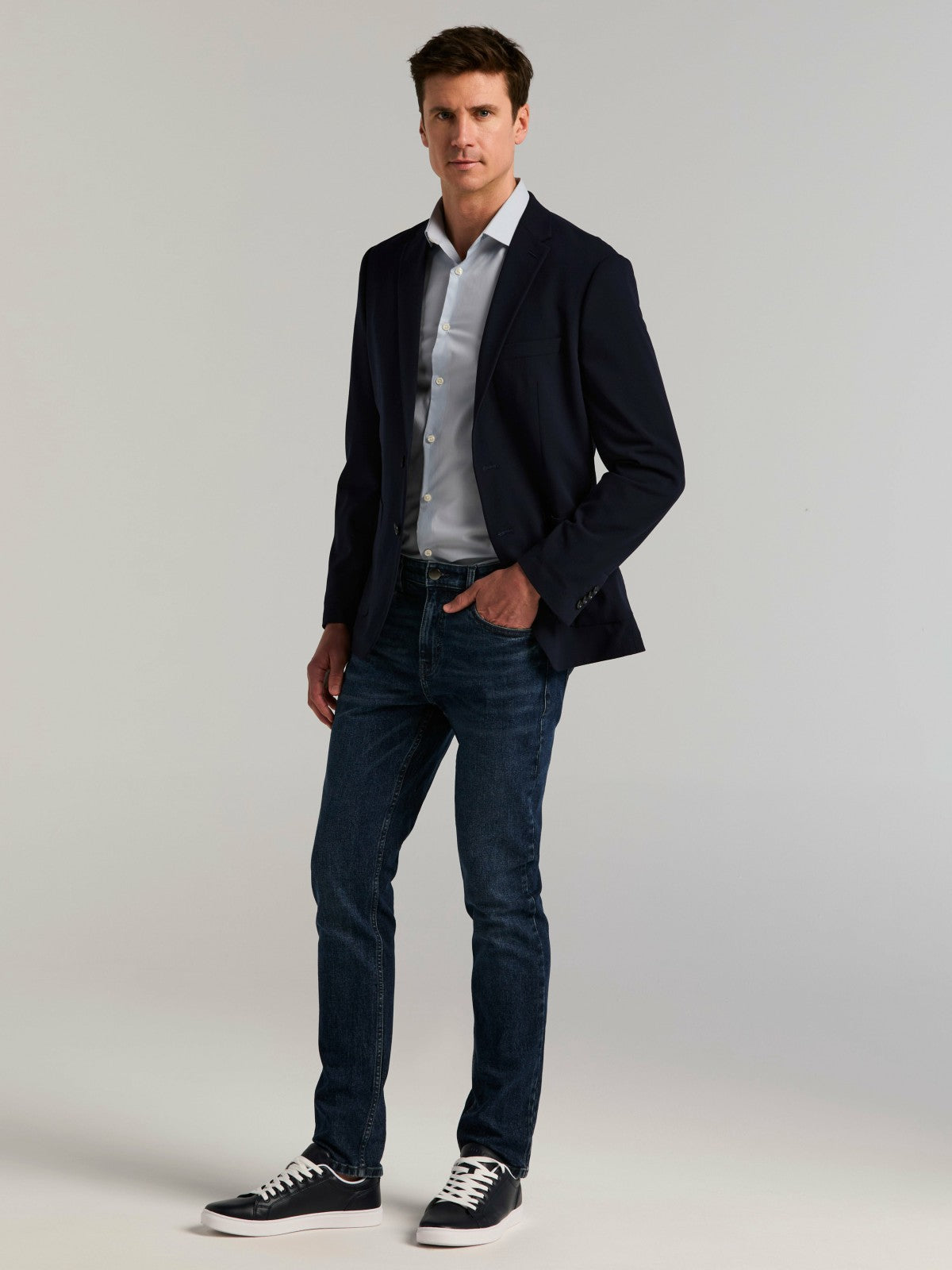 Slim Fit Seersucker Suit Jacket