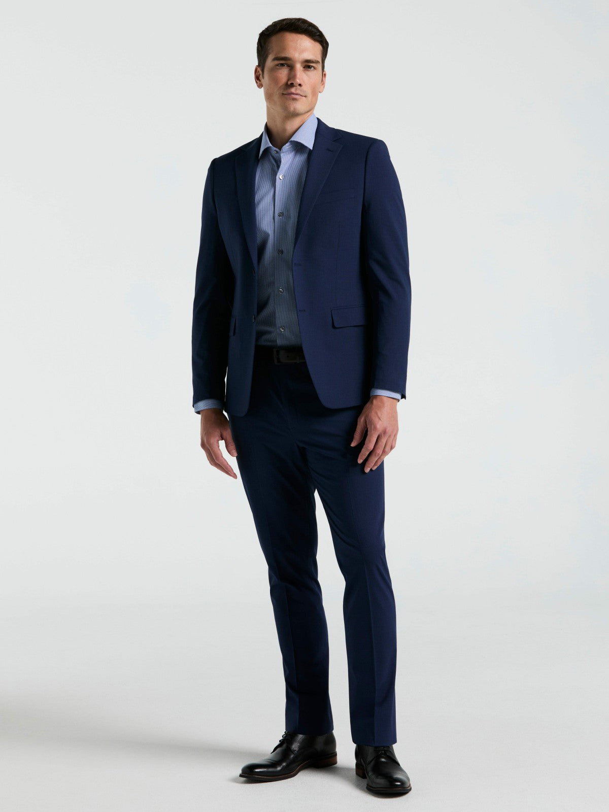 Skinny Fit Mini Houndstooth Suit Jacket