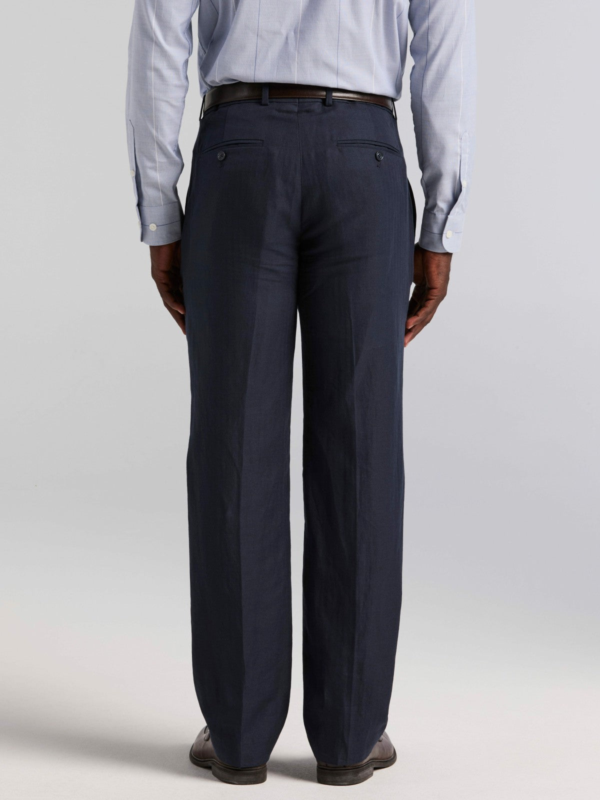 Linen Blend Herringbone Suit Pant