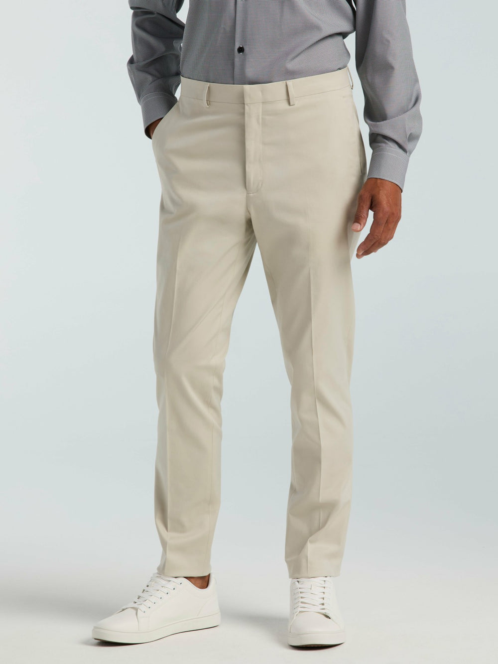 Skinny Fit Solid Suit Pant
