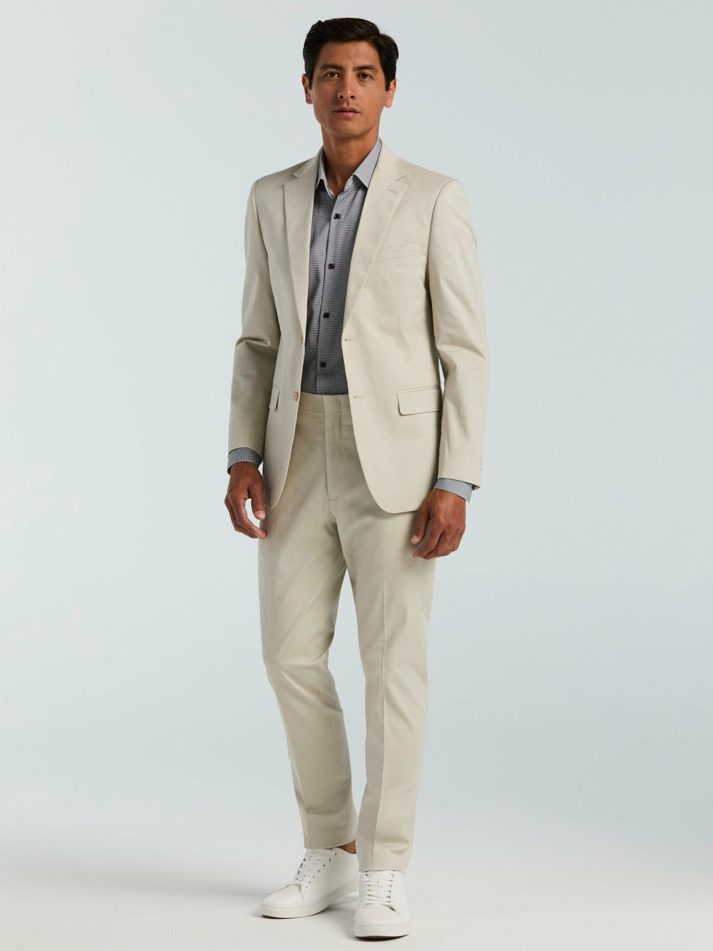 Skinny Fit Solid Suit Pant