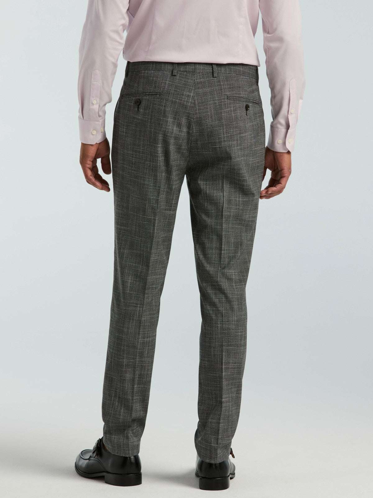 Skinny Fit Houndstooth Suit Pant