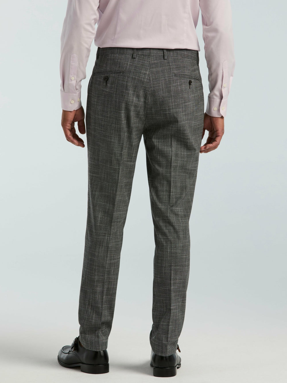 Skinny Fit Houndstooth Suit Pant