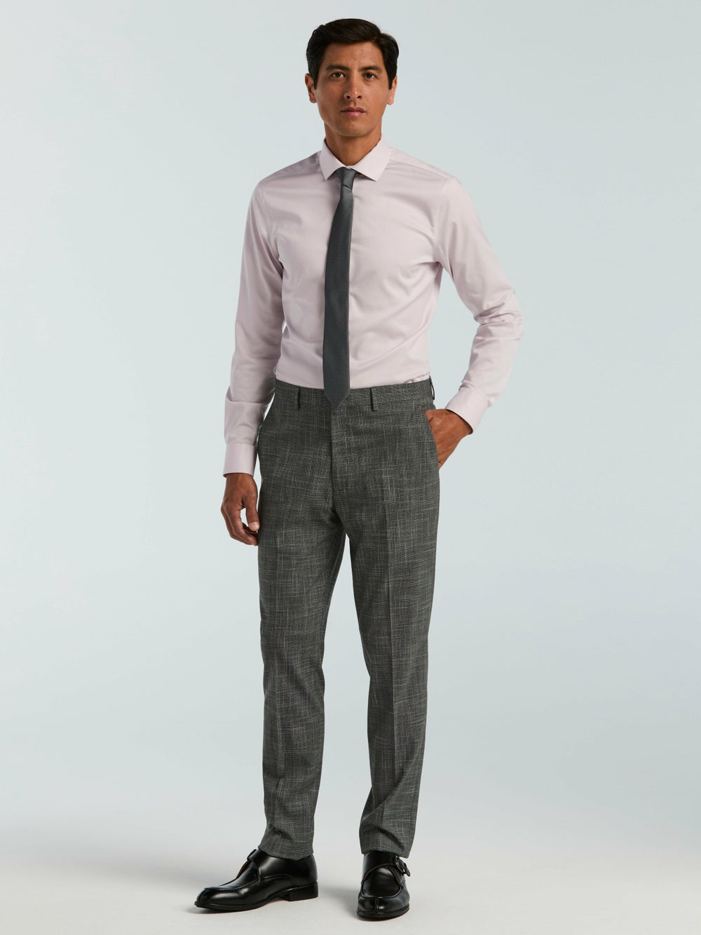 Skinny Fit Houndstooth Suit Pant
