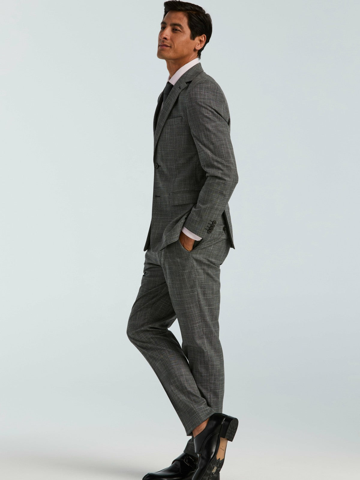 Skinny Fit Houndstooth Suit Pant