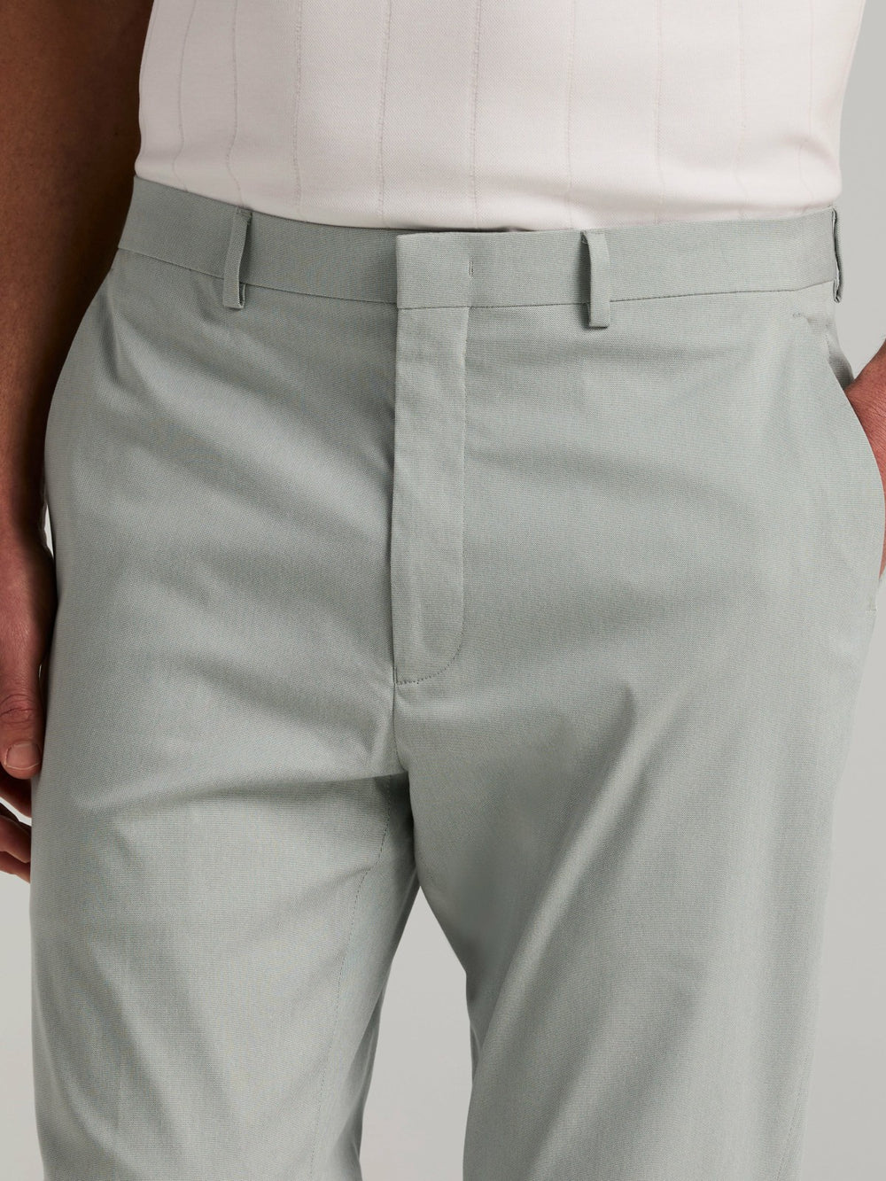 Slim Fit Stretch Flat Front Dress Pant