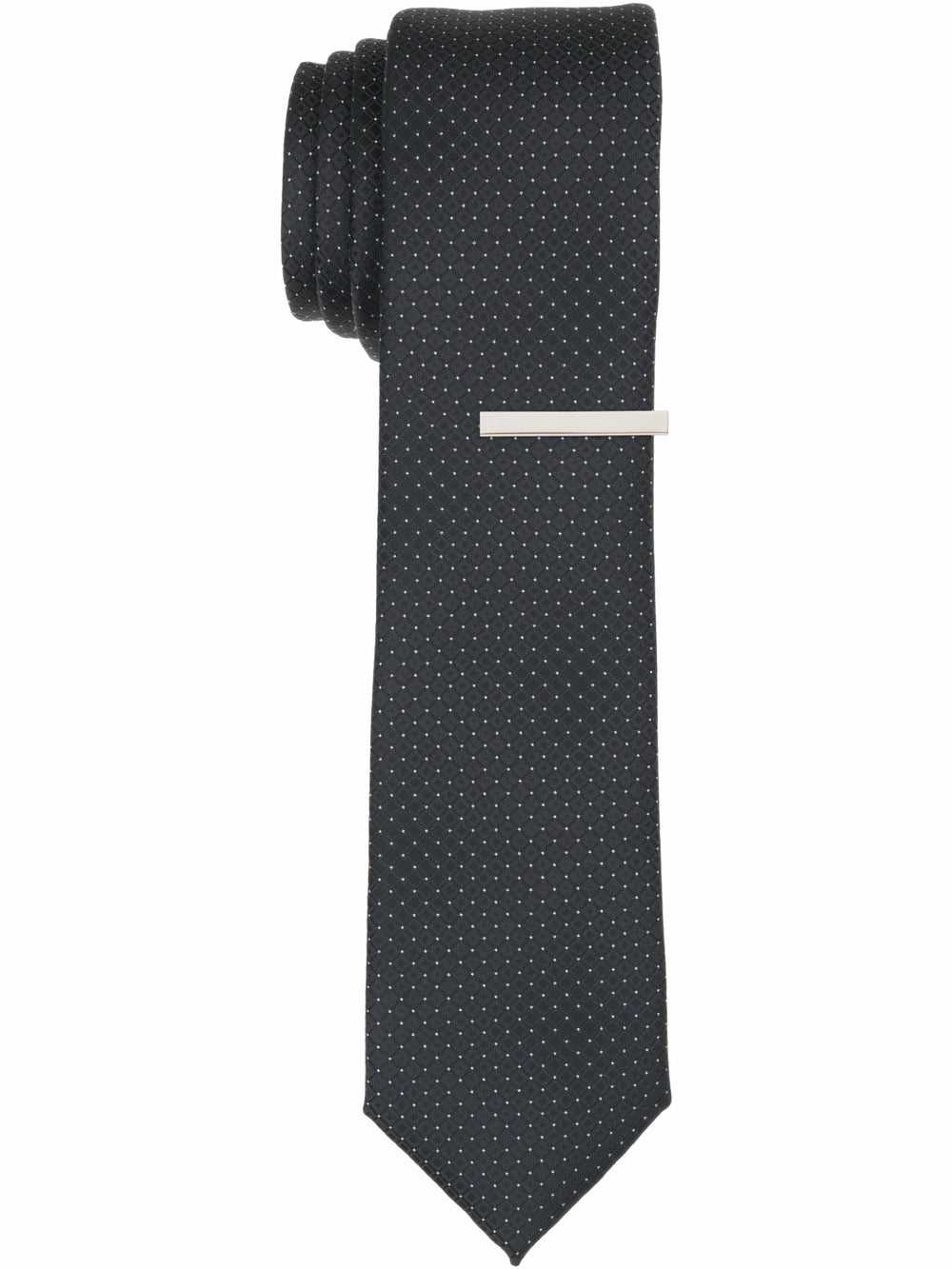 Solid Plain weave Slim Necktie