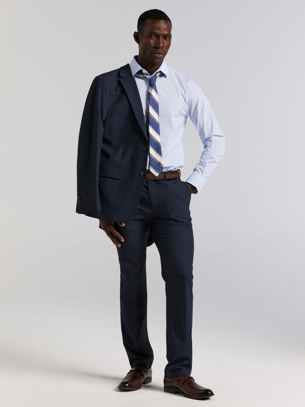 Mini Check Slim Fit Cotton Shirt
