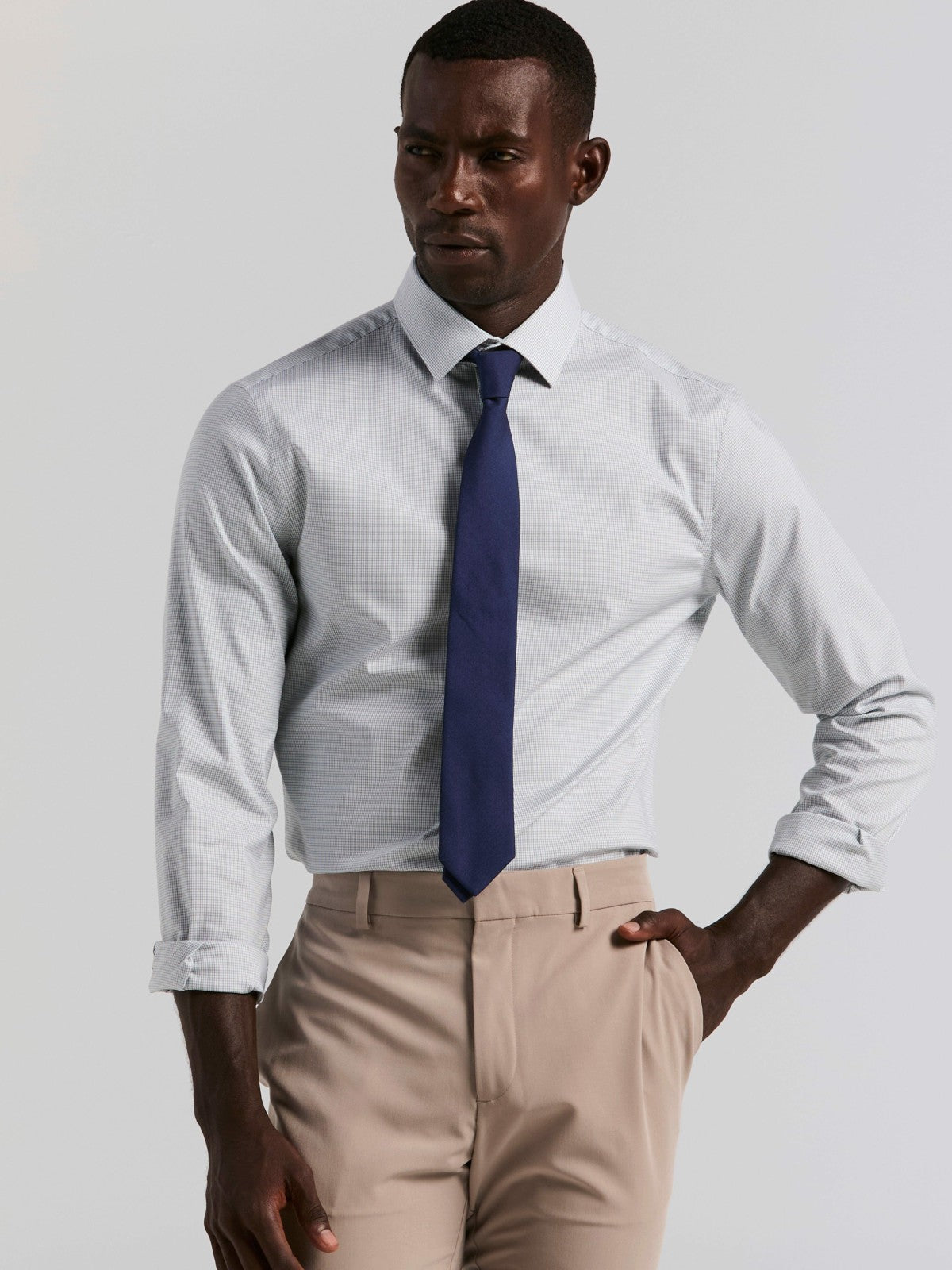Plaid Slim Fit Poplin Shirt