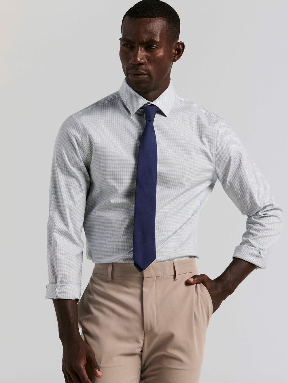 Plaid Slim Fit Poplin Shirt