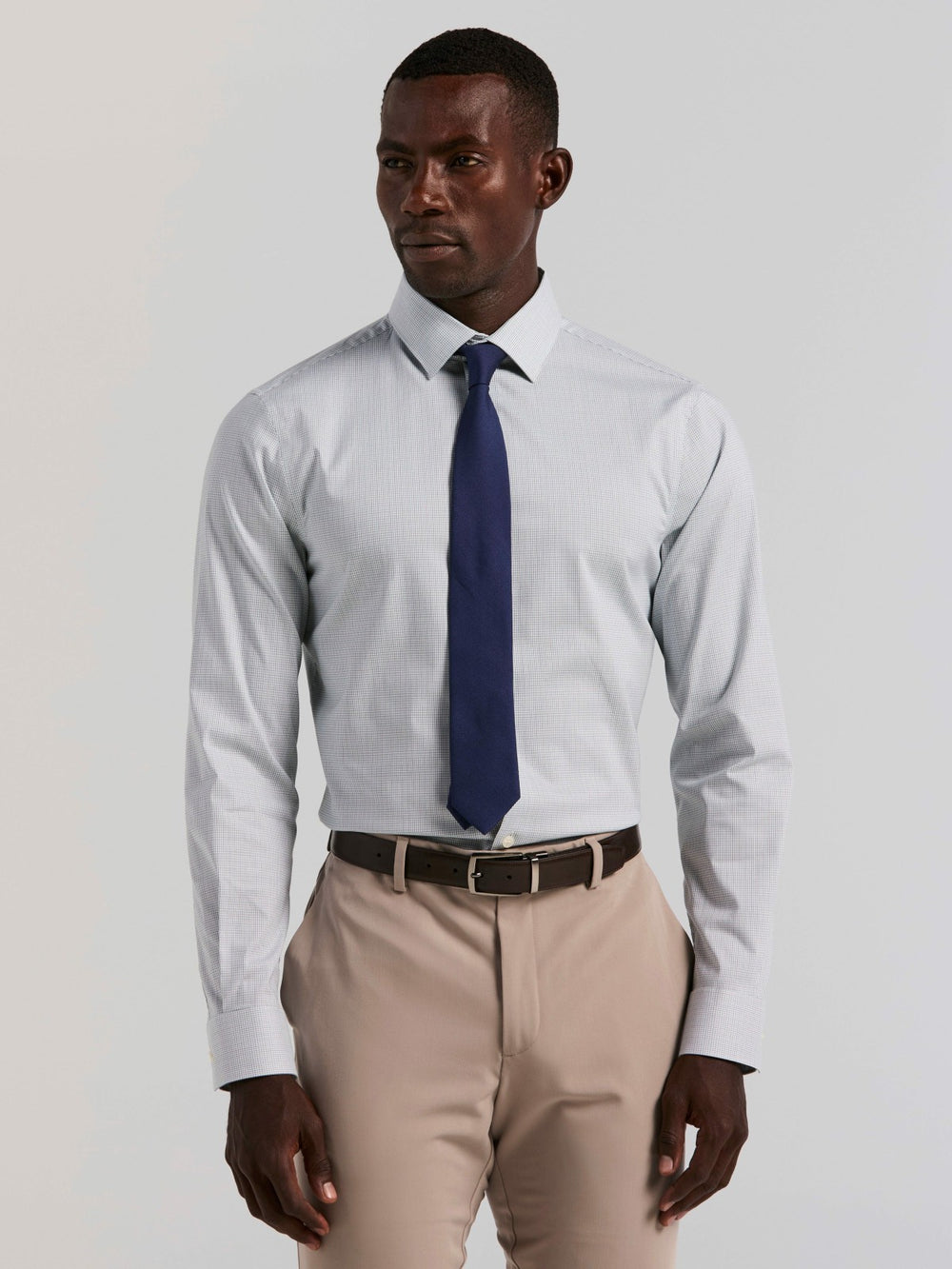 Plaid Slim Fit Poplin Shirt