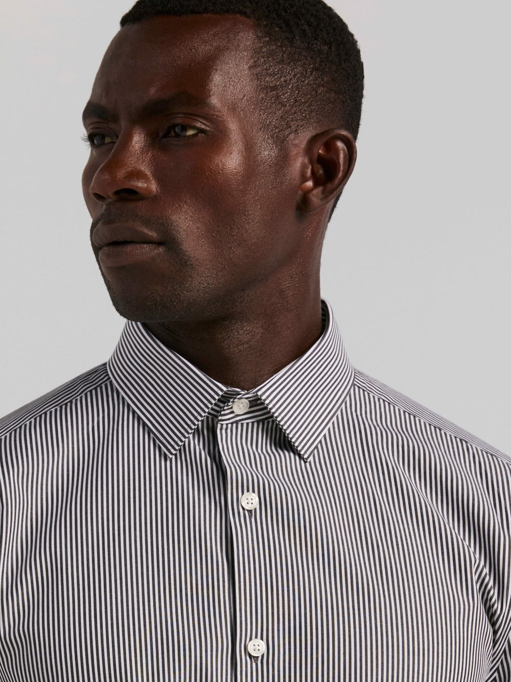 Slim Fit Bengal Stripe Cotton Dress Shirt