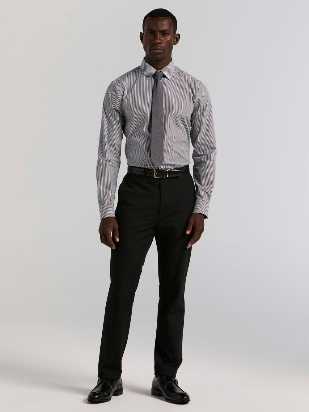 Slim Fit Bengal Stripe Cotton Dress Shirt