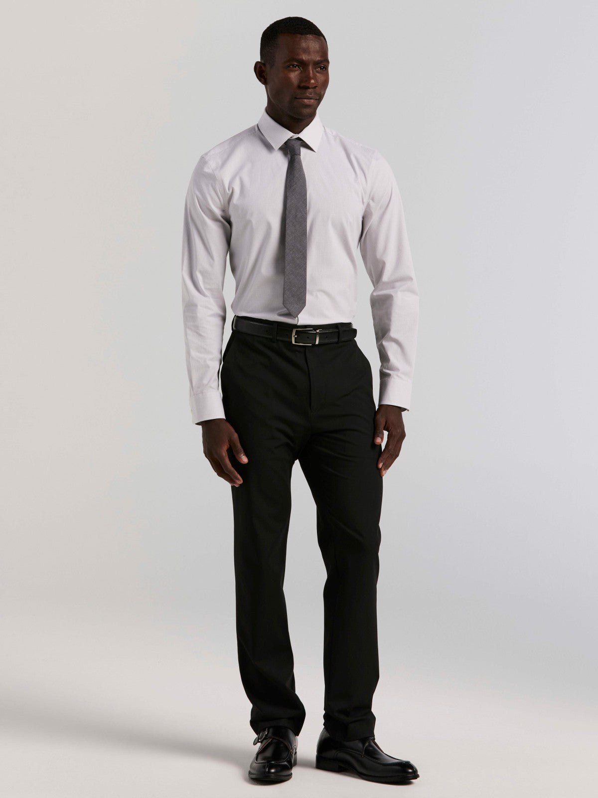 Slim Fit Mini Stripe Dress Shirt