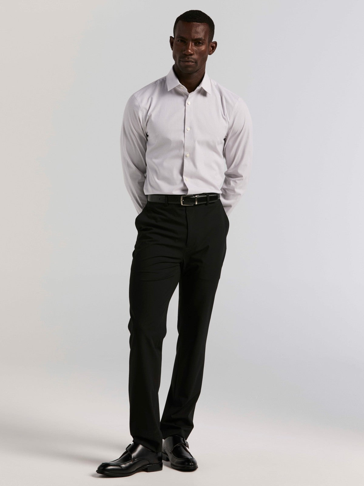 Slim Fit Mini Stripe Dress Shirt