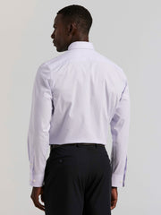 Cotton Mini Plaid Slim Fit Dress Shirt