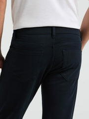 Slim Fit Dyed Solid Twill Five Pocket Pant