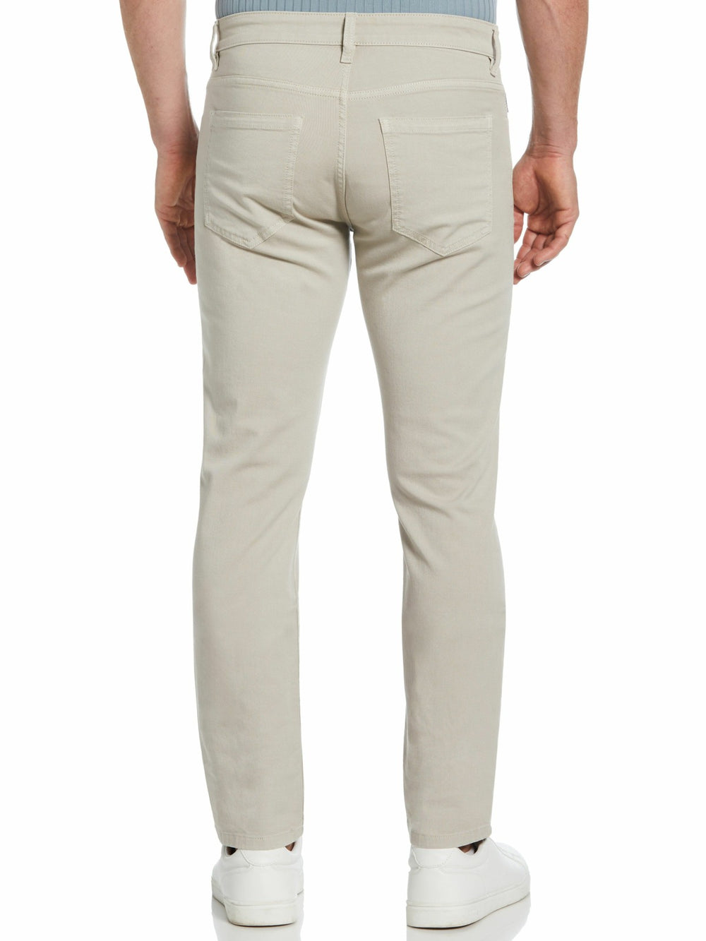 Slim Fit Dyed Solid Twill Five Pocket Pant