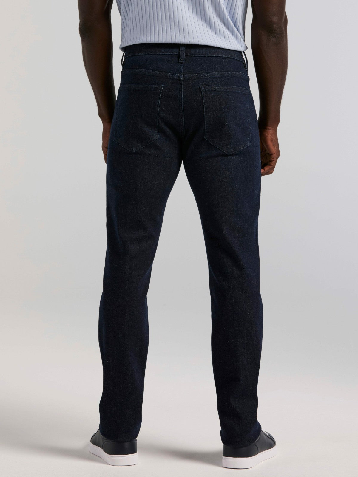 Slim Fit Indigo Rinse 5-Pocket Stretch Denim Jeans