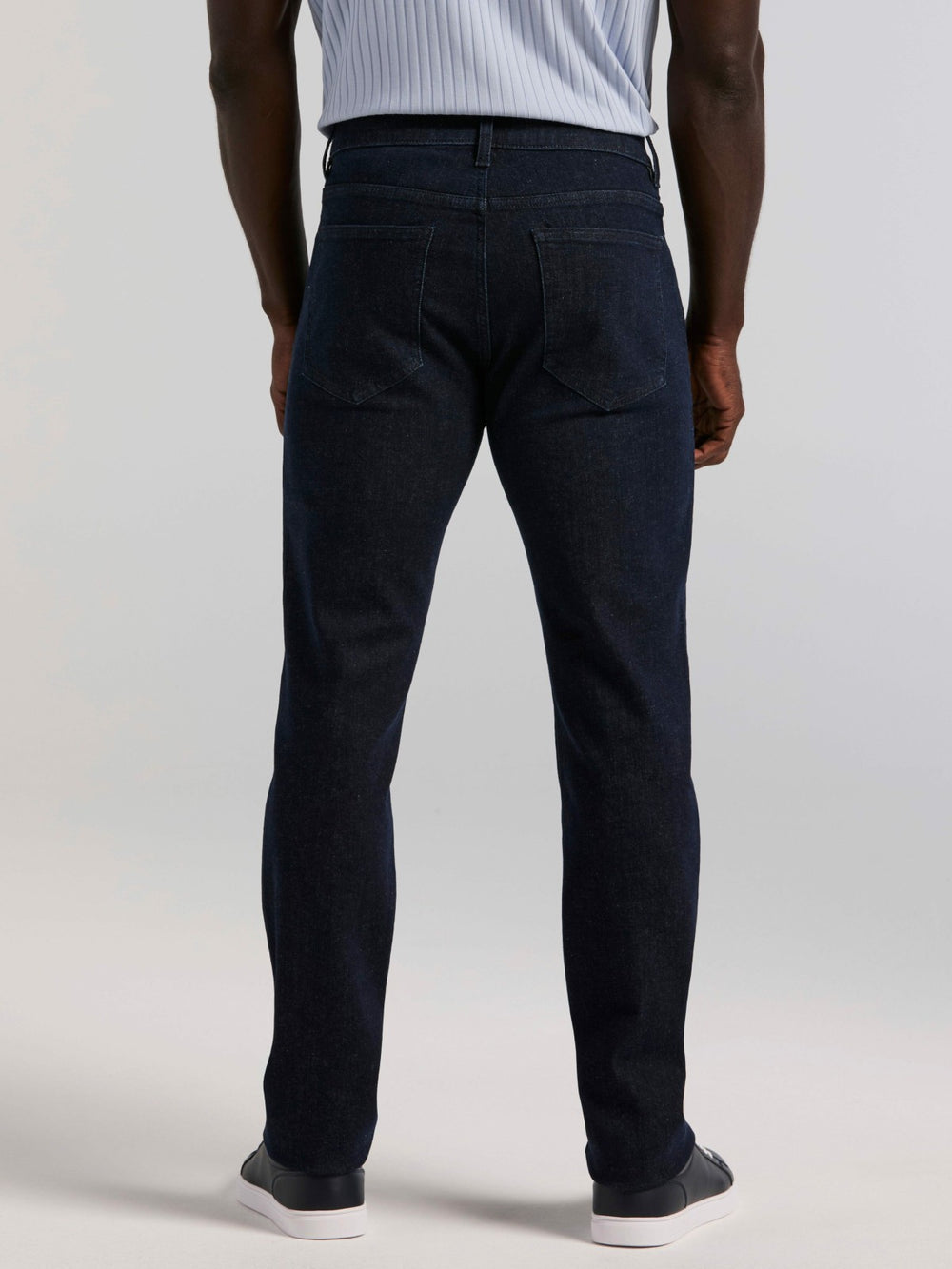 Slim Fit Indigo Rinse 5-Pocket Stretch Denim Jeans