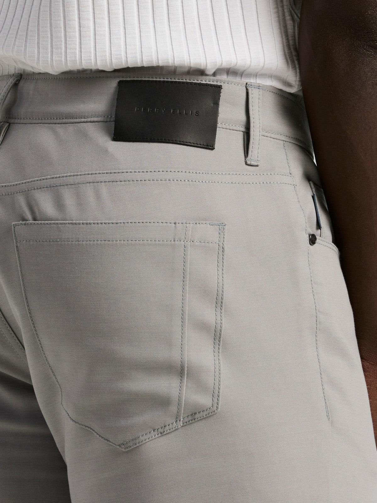 Slim Fit Double Cloth 5-Pocket Pants