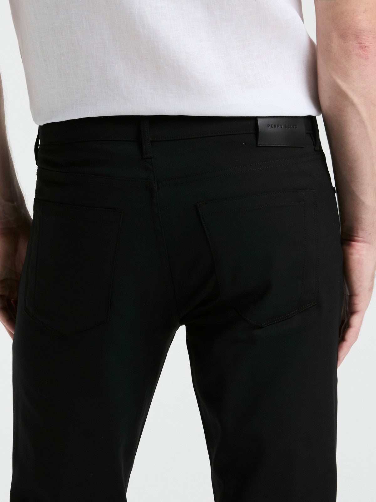 Slim Fit Double Cloth 5-Pocket Pants