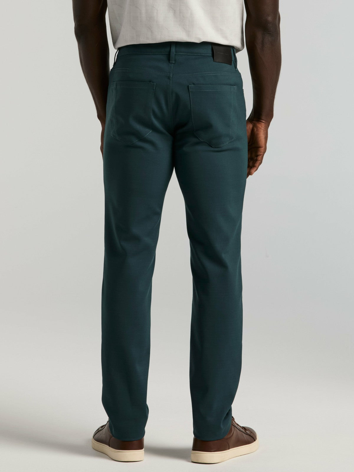 Slim Fit Double Cloth 5-Pocket Pants