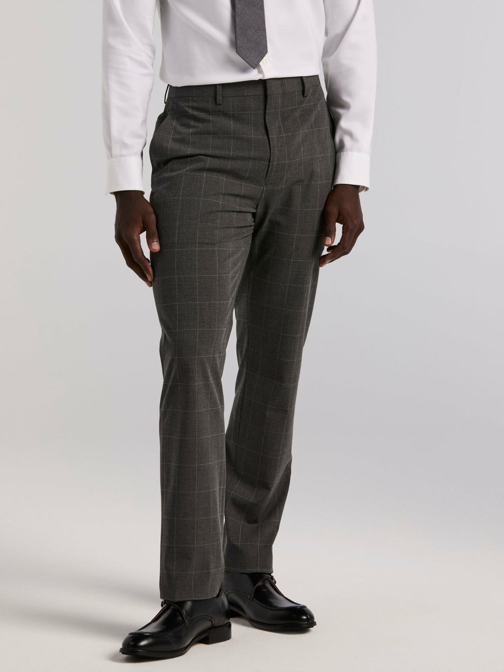 Slim Fit Windowpane Suit Pant
