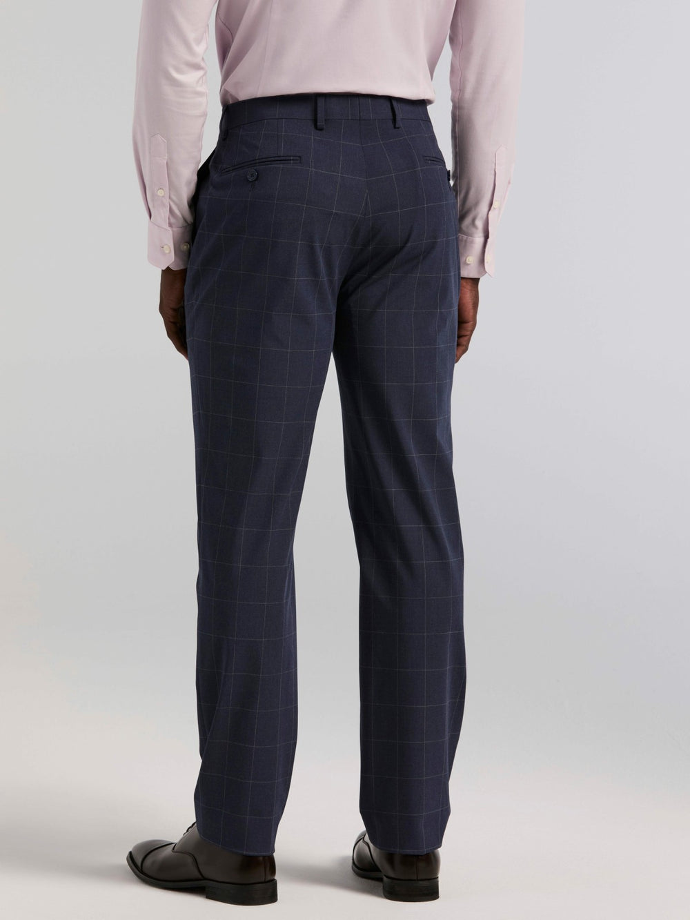 Slim Fit Windowpane Suit Pant