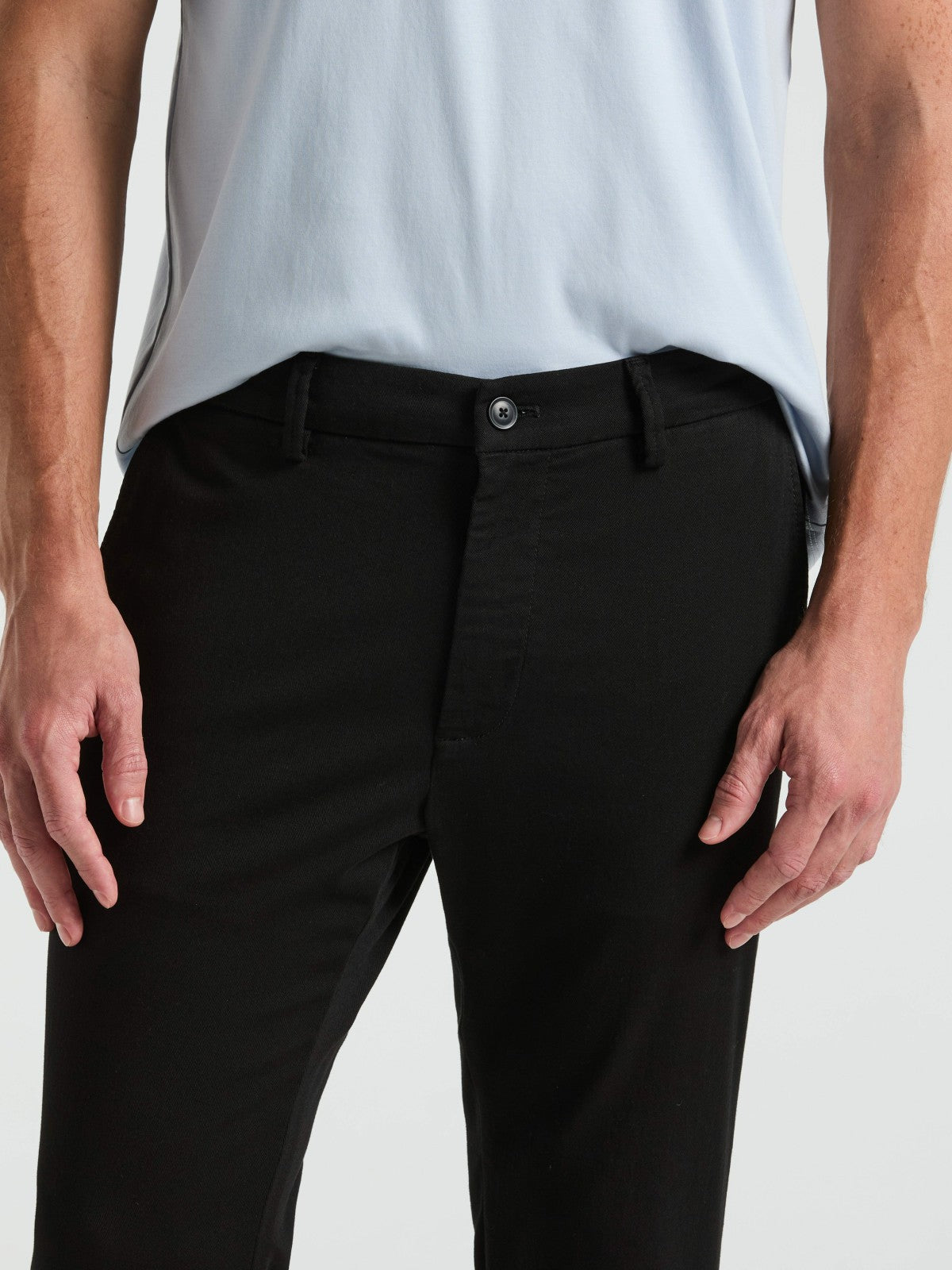 Slim Fit Dyed Solid Twill Chino Pant