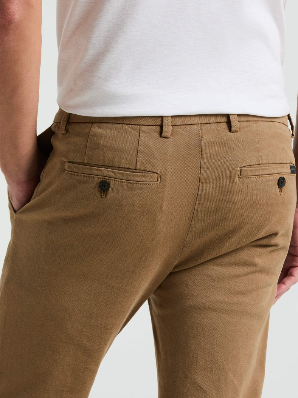 Slim Fit Dyed Solid Twill Chino Pant