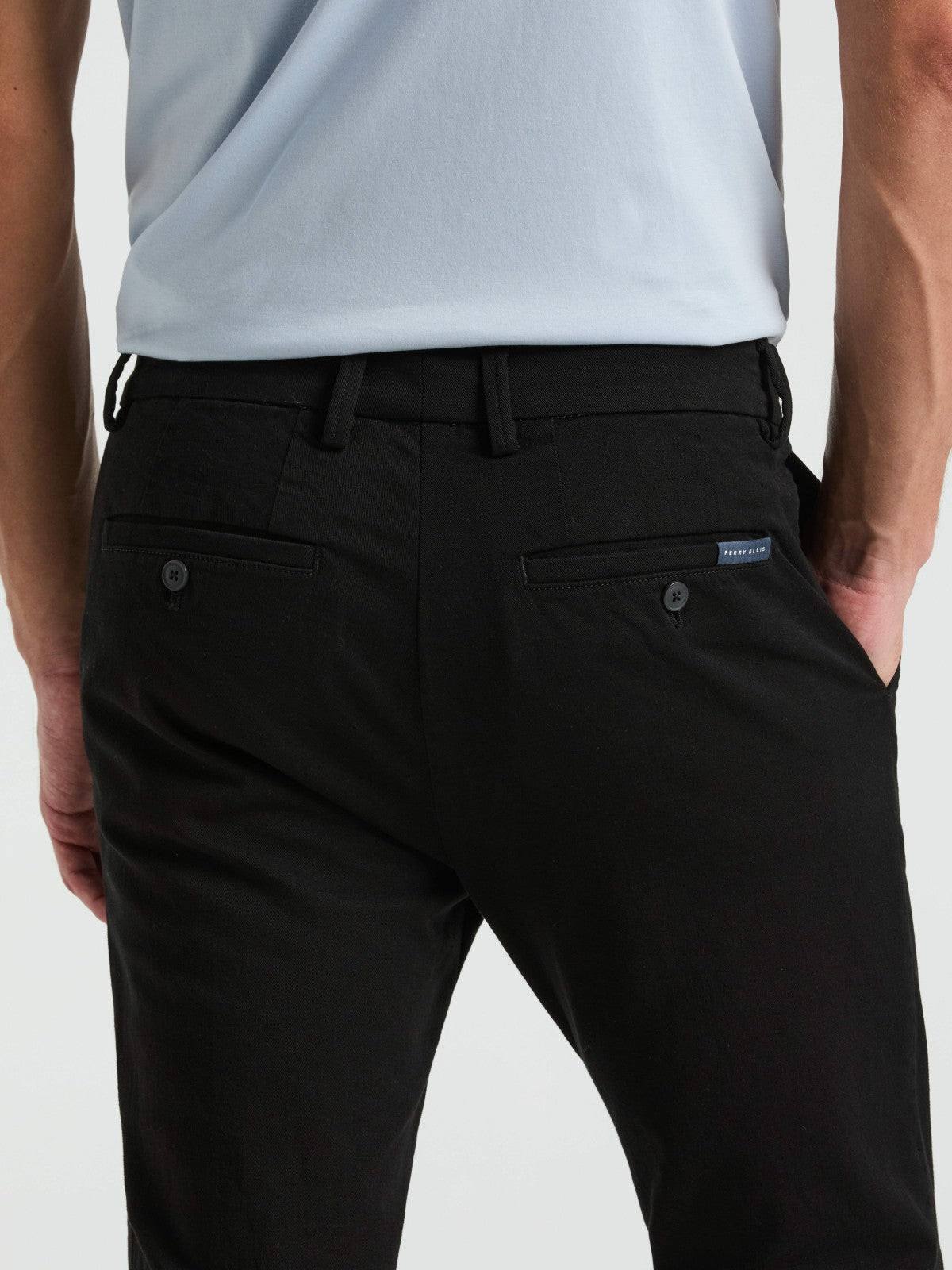 Slim Fit Dyed Solid Twill Chino Pant