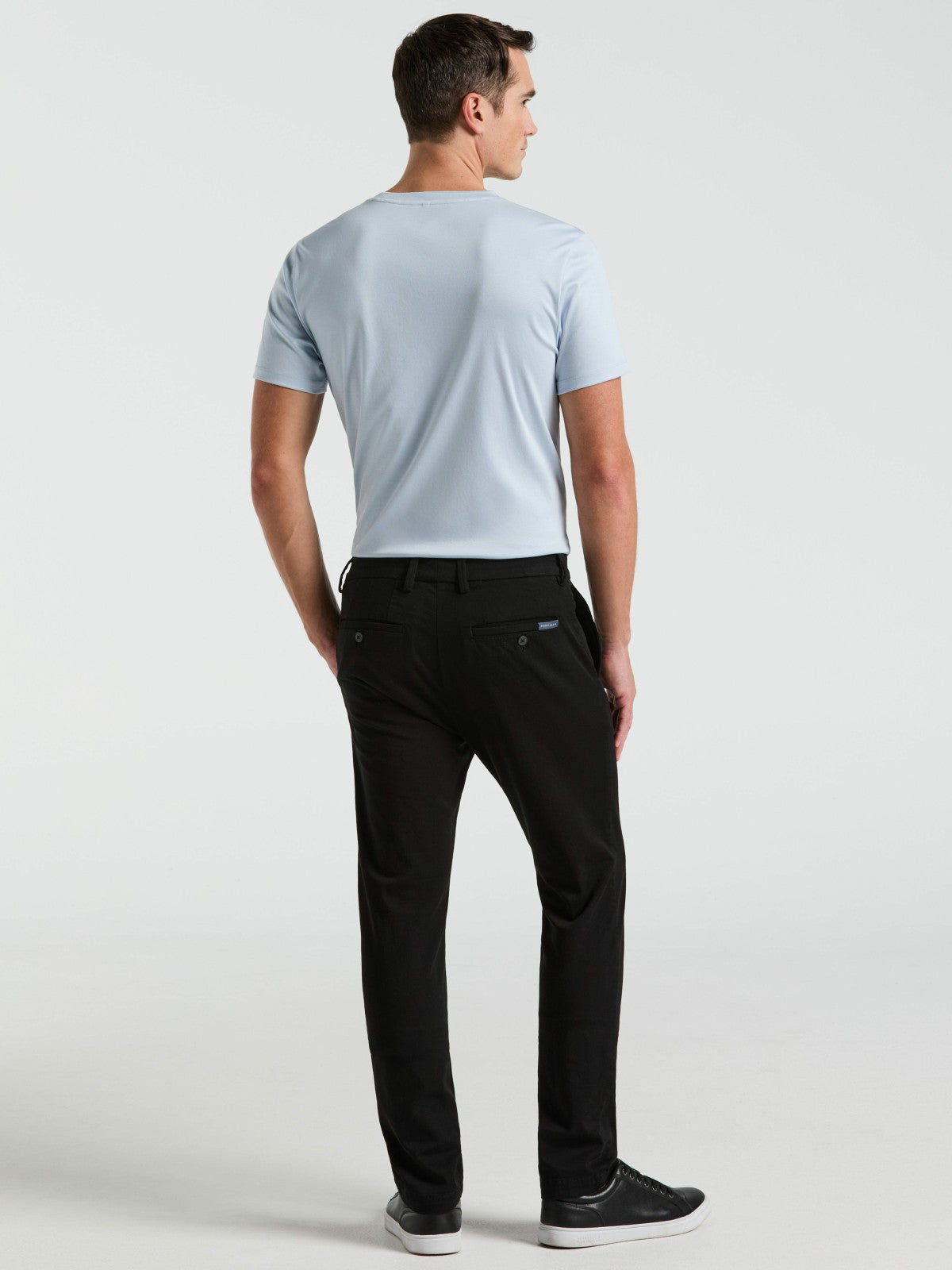 Slim Fit Dyed Solid Twill Chino Pant