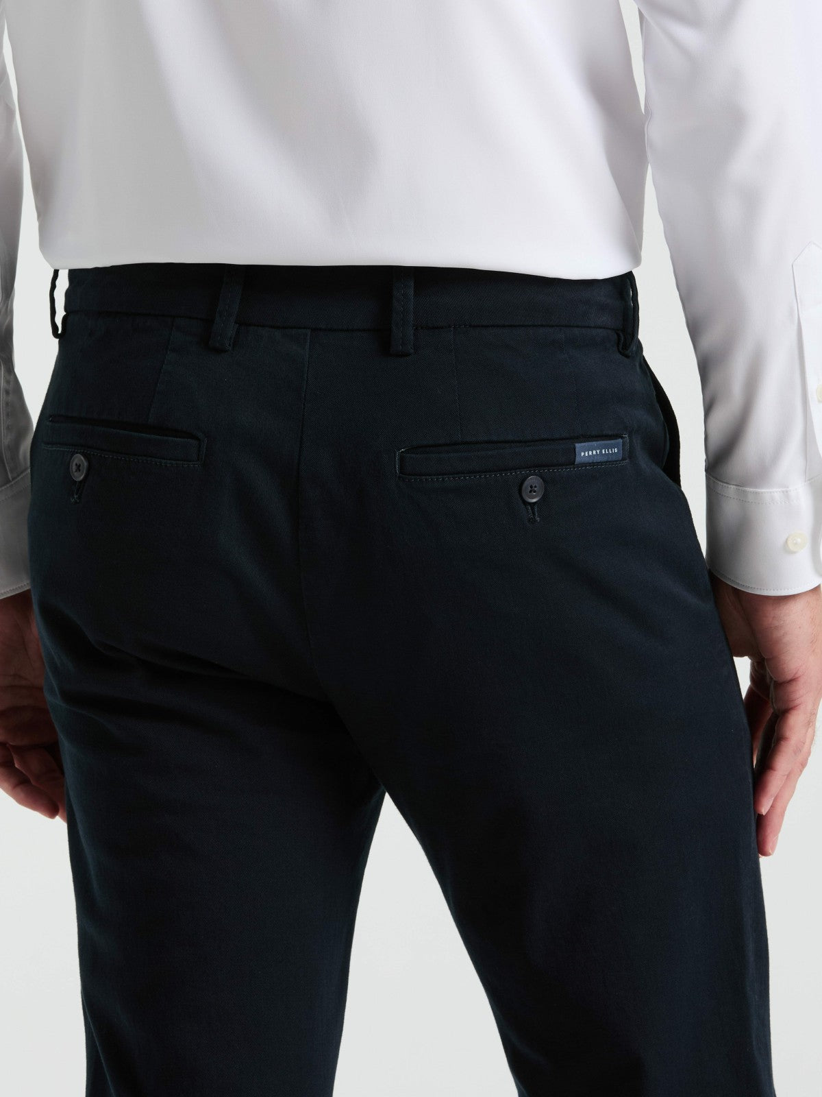 Slim Fit Dyed Solid Twill Chino Pant