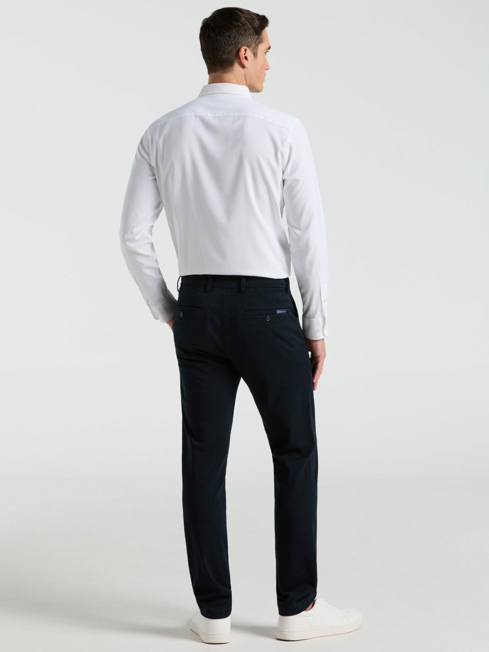 Slim Fit Dyed Solid Twill Chino Pant