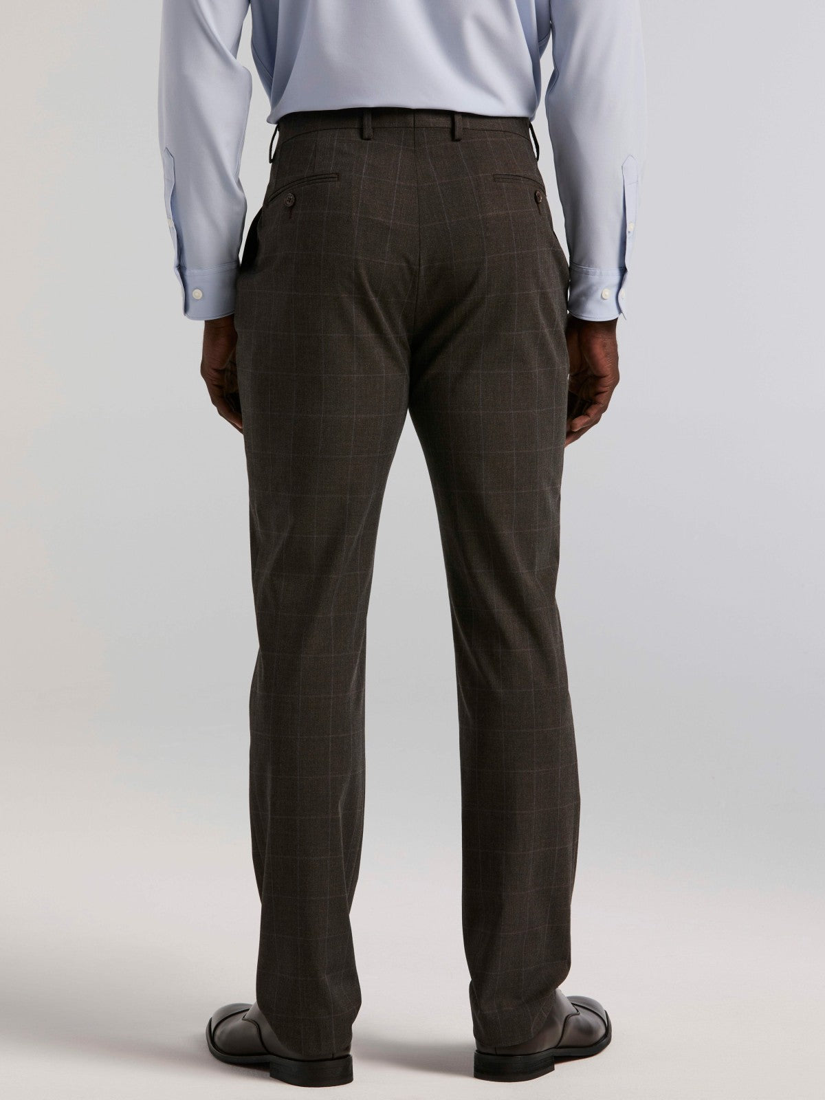 Slim Fit Windowpane Suit Pant